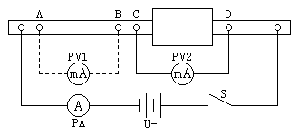 直流电压降法测量接头电阻比接线图