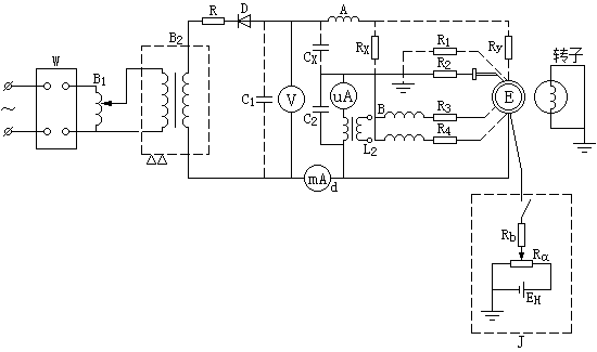 发电机定子直流耐压试验接线图