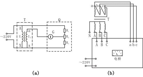 QJ-35型电桥工作原理及试验接线图