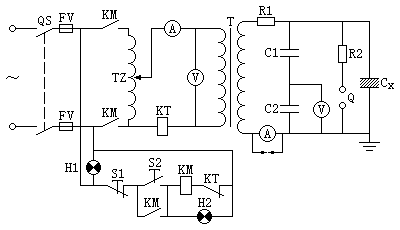 交流耐压试验接线图