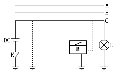 测定线路相别的接线示意图