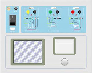 变频式互感器综合测试仪面板结构图