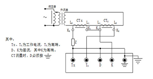 智能型互感器校验仪的电流互感器校电流互感器接线图