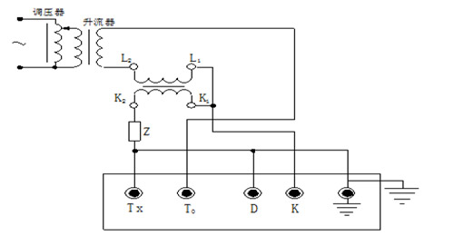 智能型互感器校验仪的电流互感器自校接线图