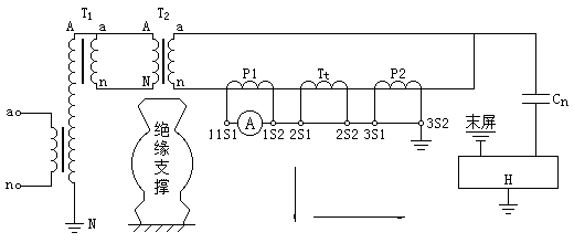电流互感器绝缘热稳定试验接线图（一）