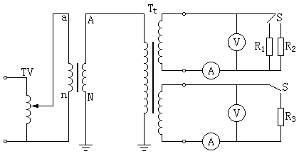 电压互感器温升试验接线图