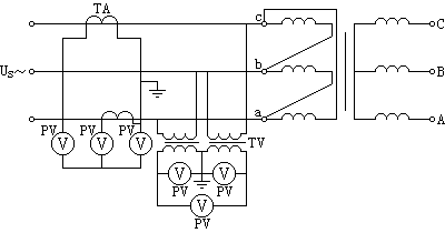 全绝缘变压器感应耐压试验接线图