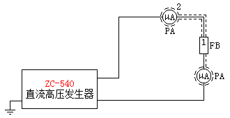 电导电流试验原理接线图