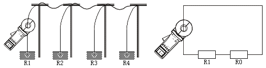多点接地系统测量方法和等效电路图