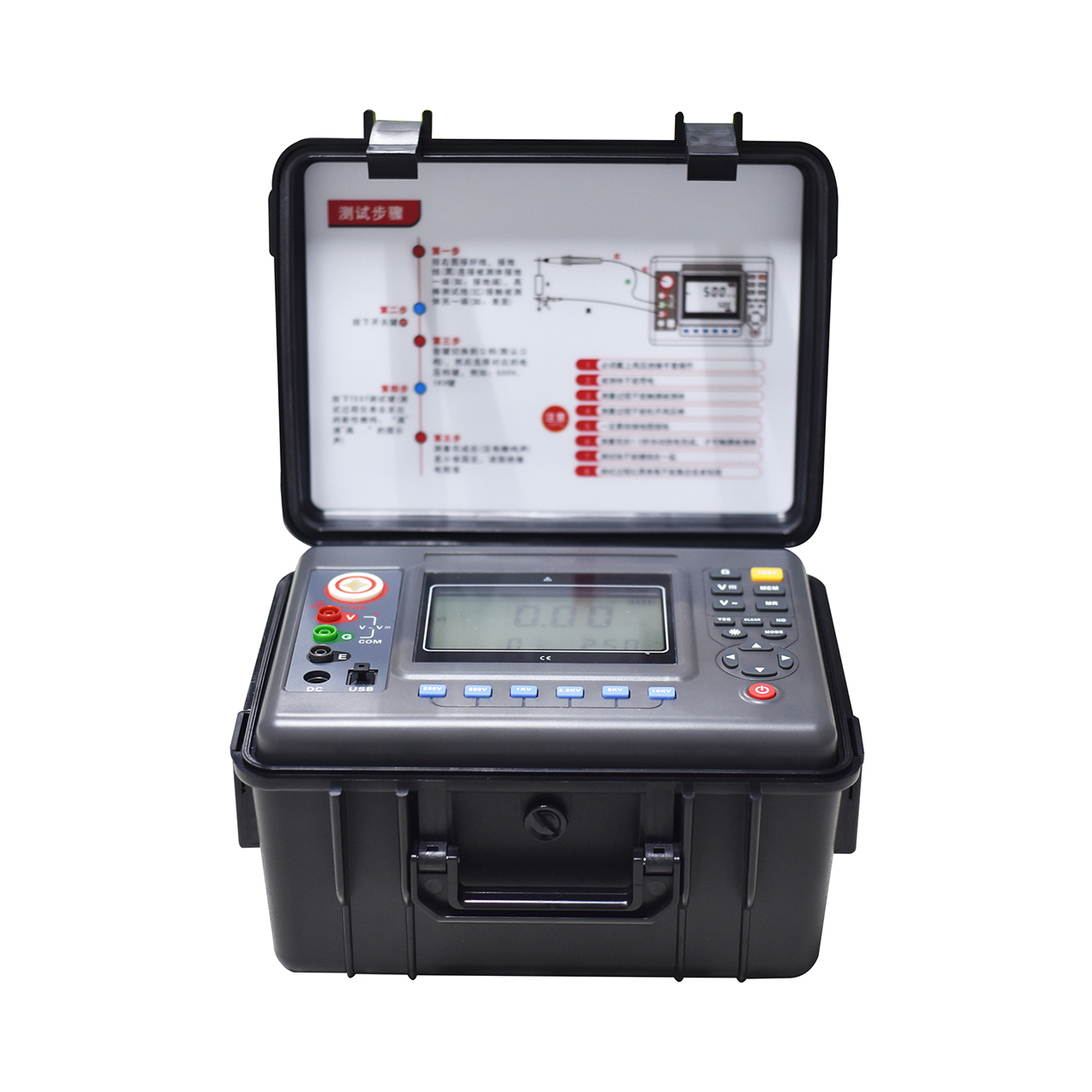 绝缘电阻测试仪器正视图