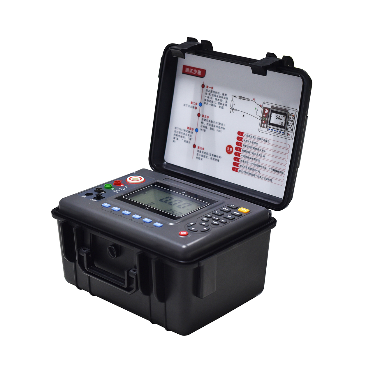 绝缘电阻测试仪右视图